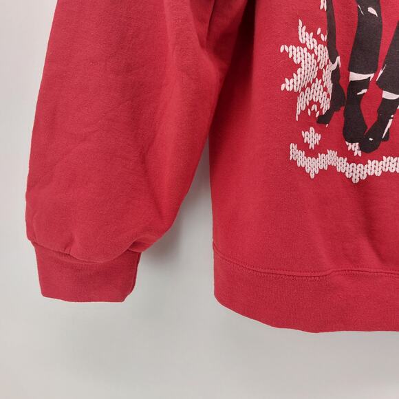 Jerzees Nublend Ugly Christmas Sweater Red Star Trek Size M - Picture 7 of 15